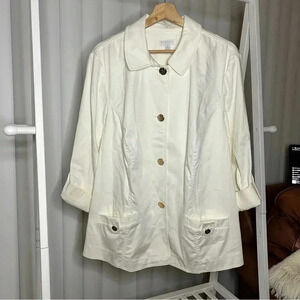 Charter Club Woman Ivory Jacket Size 2XL